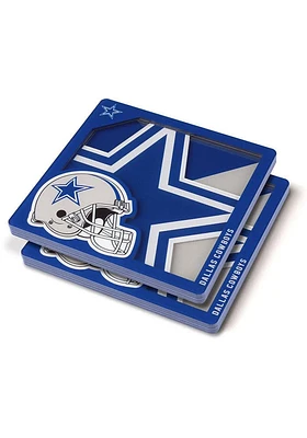 Dallas Cowboys 3D Logo Series 2 Pack Coaster - Blue