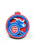 Chicago Cubs 3D Logo Series Ornament - Blue