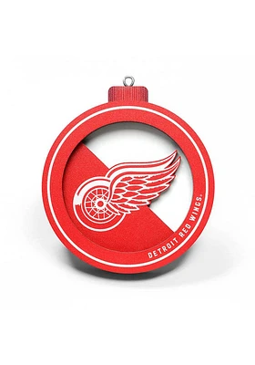 Detroit Red Wings 3D Logo Series Ornament - Red