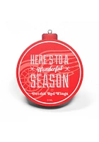 Detroit Red Wings 3D Logo Series Ornament - Red