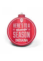 Indiana Hoosiers 3D Logo Series Ornament - Red