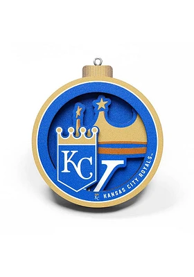 Kansas City Royals 3D Logo Series Ornament - Blue