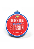 Kansas Jayhawks 3D Logo Series Ornament - Blue