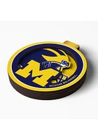 Michigan Wolverines 3D Logo Series Ornament - Yellow