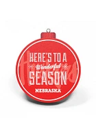 Nebraska Cornhuskers 3D Logo Series Ornament - Red
