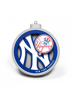 New York Yankees 3D Logo Series Ornament - Red