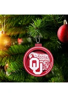 Oklahoma Sooners 3D Logo Series Ornament - Red