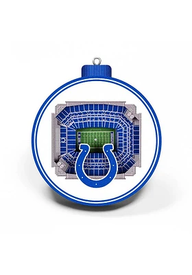 Indianapolis Colts 3D Stadium View Ornament - Blue