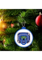 Indianapolis Colts 3D Stadium View Ornament - Blue