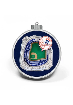 New York Yankees 3D Stadium View Ornament - Red