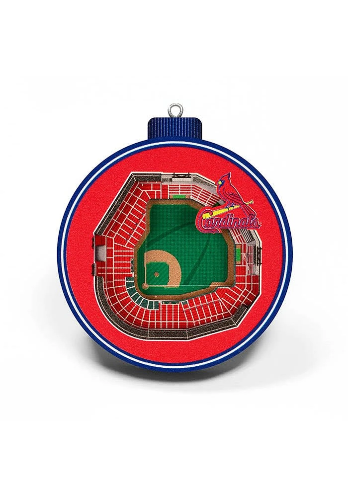 St Louis Cardinals 3D Stadium View Ornament - Red