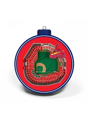 St Louis Cardinals 3D Stadium View Ornament - Red