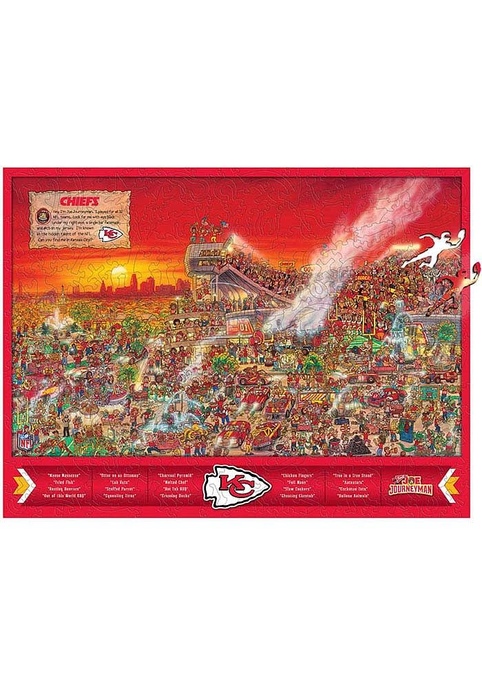 Kansas City Chiefs Wooden Joe Journeyman Puzzle