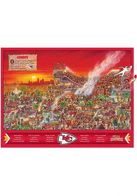 Kansas City Chiefs Wooden Joe Journeyman Puzzle