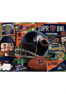 Chicago Bears Wooden Retro Puzzle