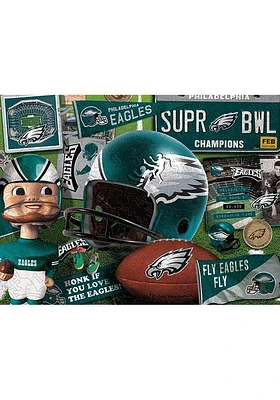 Philadelphia Eagles Wooden Retro Puzzle