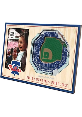 Philadelphia Phillies 3D Stadium View 4X6 Picture Frame - White