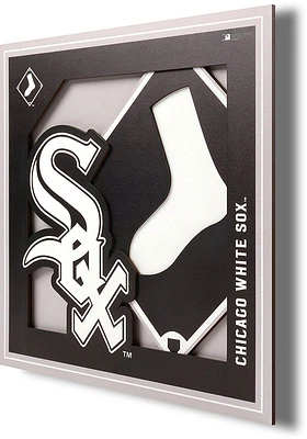 Chicago White Sox 12x12 3D Logo Sign