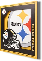 Pittsburgh Steelers 12x12 3D Logo Sign - Black