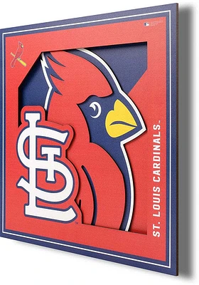 St Louis Cardinals 12x12 3D Logo Sign