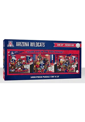 Arizona Wildcats 1000 Piece Purebread Fans Game Day Dog House Puzzle