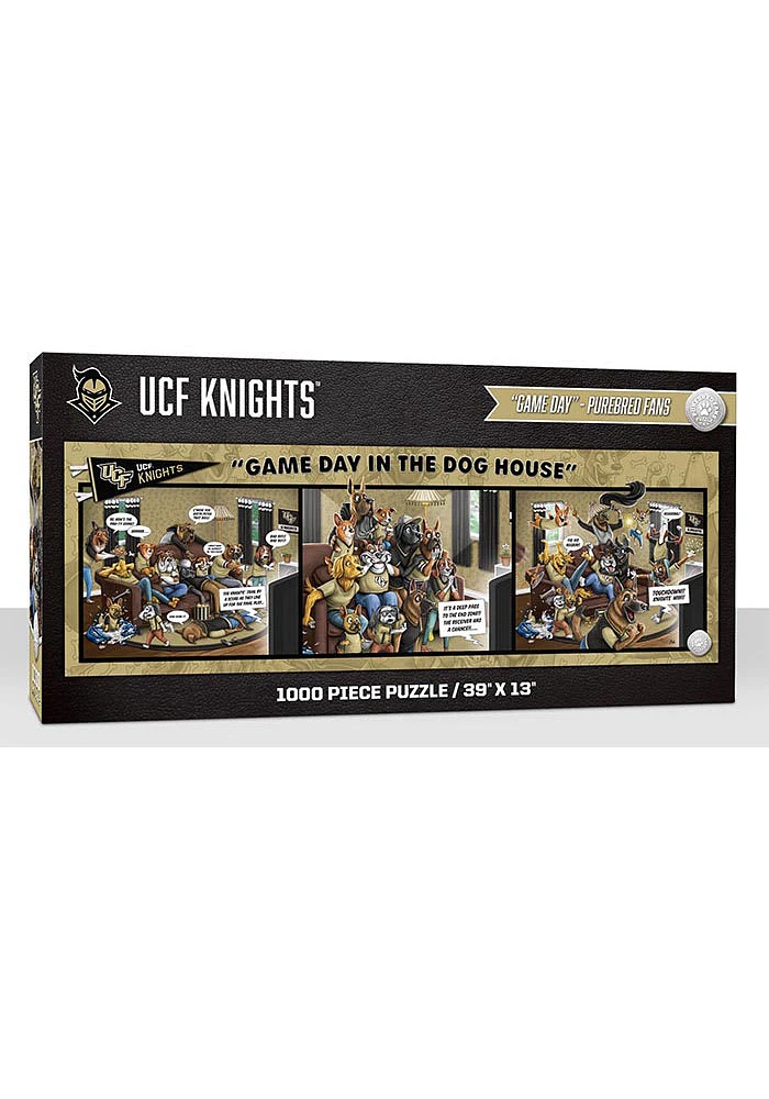 UCF Knights 1000 Piece Purebread Fans Game Day Dog House Puzzle