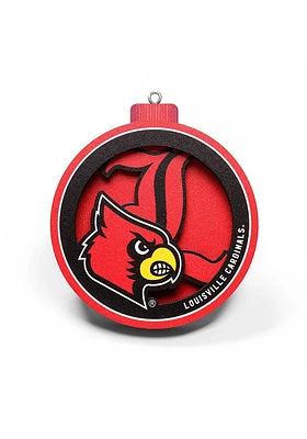 Louisville Cardinals Logo Series Ornament - Red