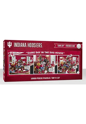 Indiana Hoosiers 1000 Piece Purebread Fans Game Day Dog House Puzzle