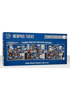 Memphis Tigers 1000 Piece Purebread Fans Game Day Dog House Puzzle