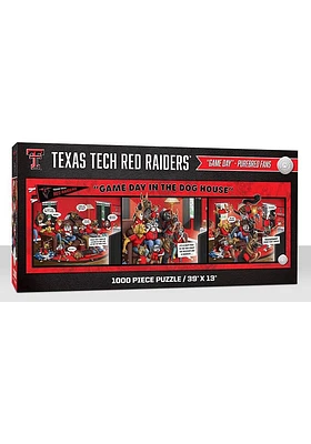 Texas Tech Red Raiders 1000 Piece Purebread Fans Game Day Dog House Puzzle