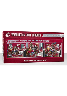 Washington State Cougars 1000 Piece Purebread Fans Game Day Dog House Puzzle