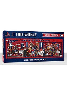 St Louis Cardinals 1000 Piece Purebread Fans Game Day Dog House Puzzle