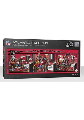 Atlanta Falcons 1000 Piece Purebread Fans Game Day Dog House Puzzle