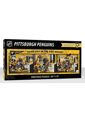 Pittsburgh Penguins 1000 Piece Purebread Fans Game Day Dog House Puzzle