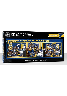 St Louis Blues 1000 Piece Purebread Fans Game Day Dog House Puzzle
