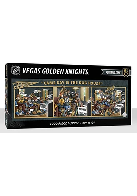 Vegas Golden Knights 1000 Piece Purebread Fans Game Day Dog House Puzzle
