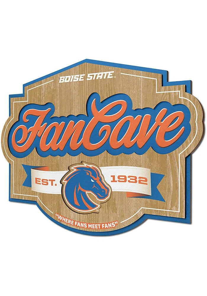 Boise State Broncos Fan Cave Sign
