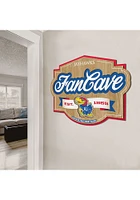 Kansas Jayhawks Fan Cave Sign - Red