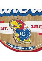 Kansas Jayhawks Fan Cave Sign - Red