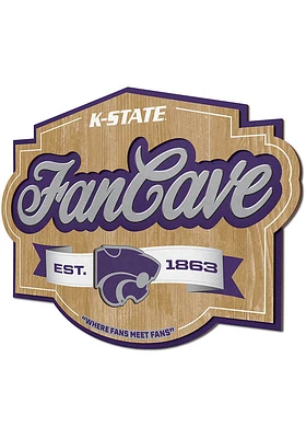K-State Wildcats Fan Cave Sign