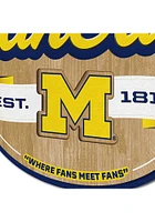 Michigan Wolverines Fan Cave Sign - Blue