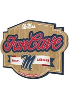 Ole Miss Rebels Fan Cave Sign