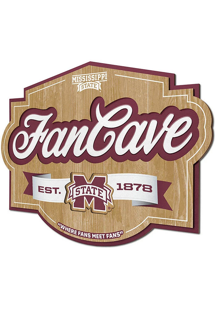 Mississippi State Bulldogs Fan Cave Sign