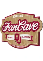 Oklahoma Sooners Fan Cave Sign - Crimson