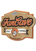 Oklahoma State Cowboys Fan Cave Sign - Orange