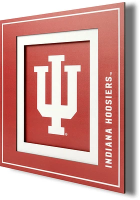 Indiana Hoosiers 12x12 3D Logo Sign