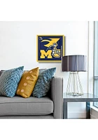 Michigan Wolverines 12x12 3D Logo Sign - Blue