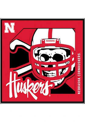 Nebraska Cornhuskers 12x12 3D Logo Sign - Red