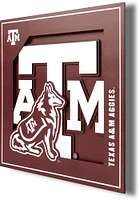 Texas A&M Aggies 12x12 3D Logo Sign - Red