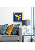 West Virginia Mountaineers 12x12 3D Logo Sign - Gold